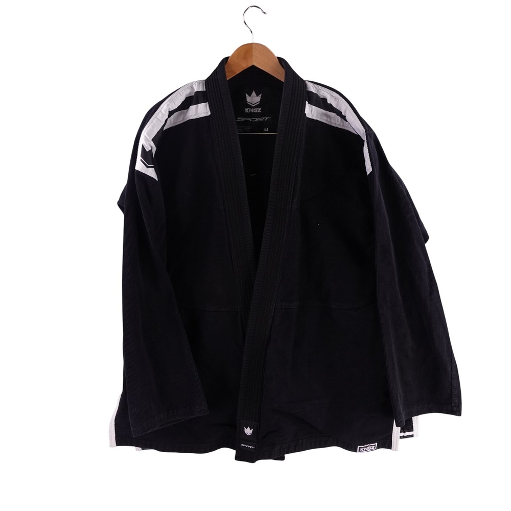 Kingz Sport BJJ Gi Kimono Jacket Men A4 Black White Brazilian Jiu Jitsu Training